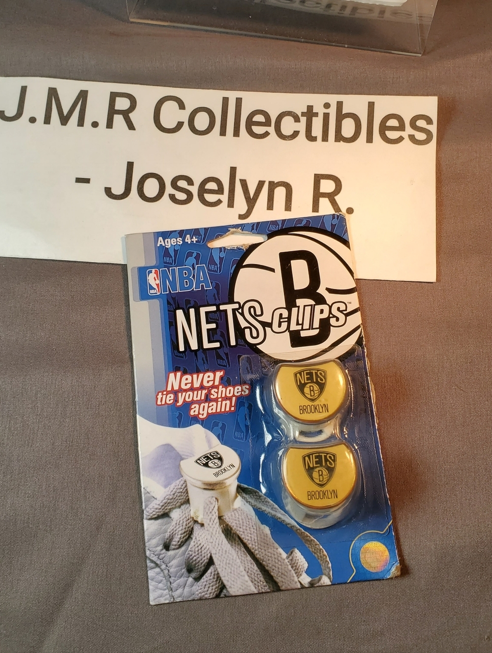 NOS, NBA shoe lace clips lace locks brooklyn nets